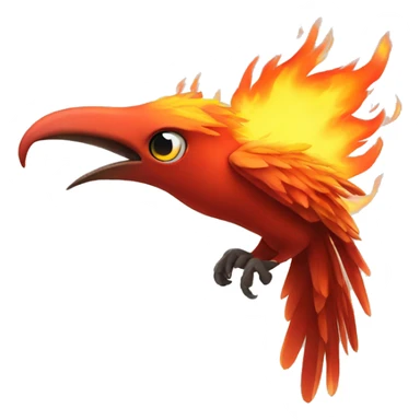 Fire bird sticker