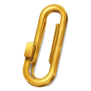 golden paper clip sticker