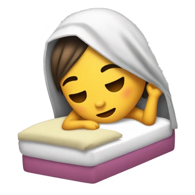 chica dormida  sticker