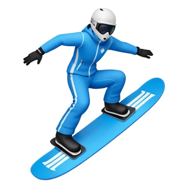 snow board, negative character.\ sticker