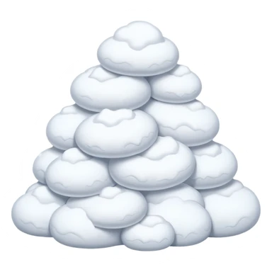 small pile of snow  sticker