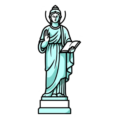 Statue sticker