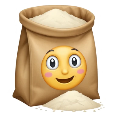 open bag of flour sticker