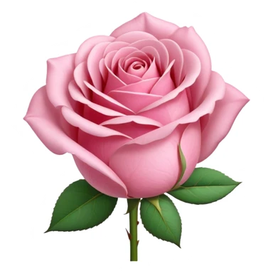 light pink rose bud sticker