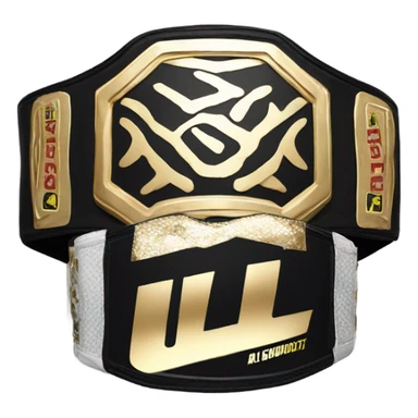 Ufc belt sticker