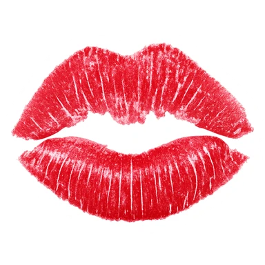 lipstick mark, remove background sticker