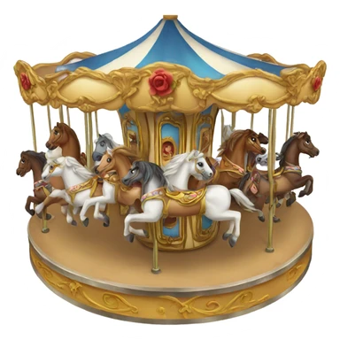 carousel with horses sticker