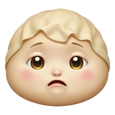 Tiny dumpling crying sticker