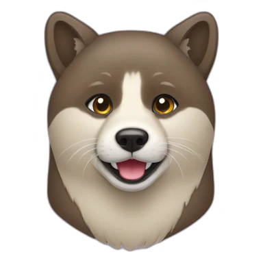 loutre sur akita sticker