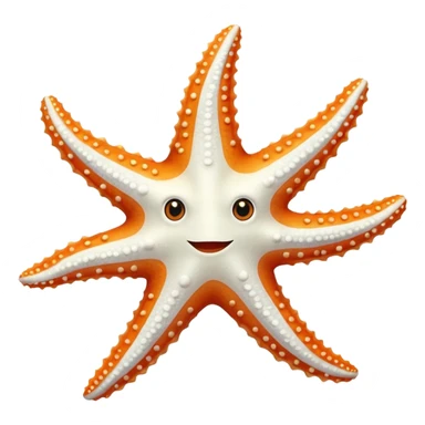 white starfish sticker