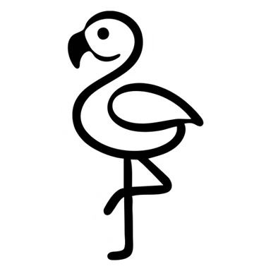 flamingo sticker