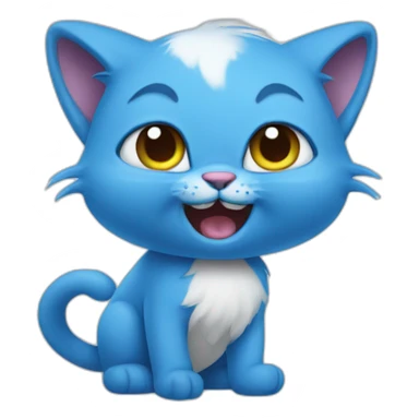 smurf cat sticker