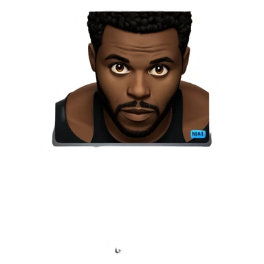 dark-skinned male with beard sticker