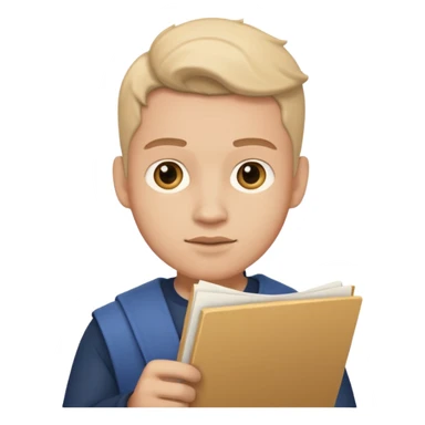 actor with script sticker