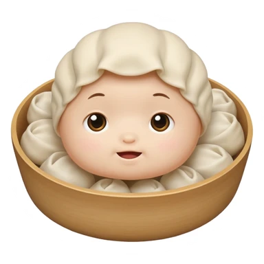 Baby dumpling sticker