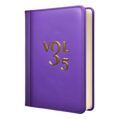 Purple book with "VOL. 5" written on the cover sticker