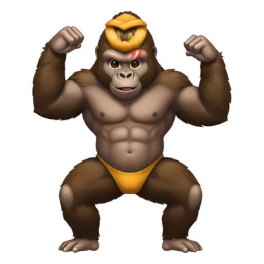 Gorilla twerking  sticker