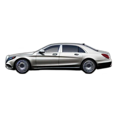 Mercedes s maybach 2023 two-tone profile view sticker