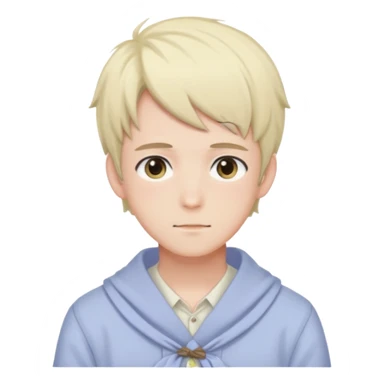 gorgeous-pastel-anime-style- man wearring Cottagecore style  sticker