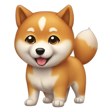cute shiba dog sticker