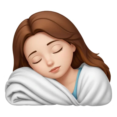 girl sleeping with a blanket sticker