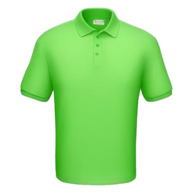 apple green polo shirt  sticker