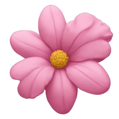 Pink floral sticker