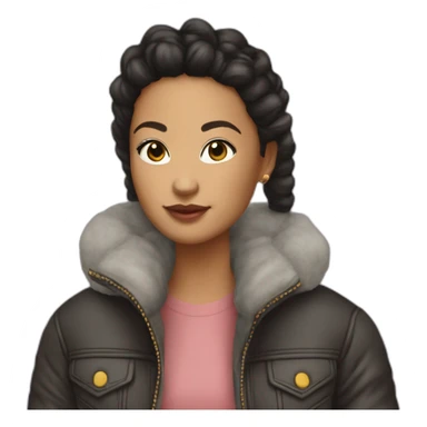 Friends with lv pufffer jacket sticker