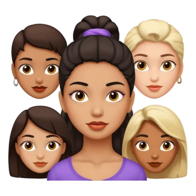 macho girl, different ones, different face size sticker