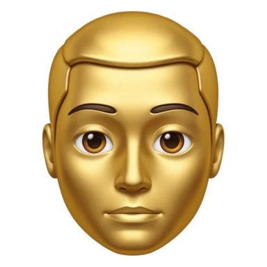 metal skin colored man sticker