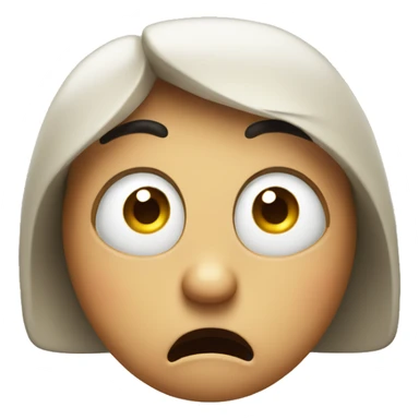 Funny really shocked face sticker