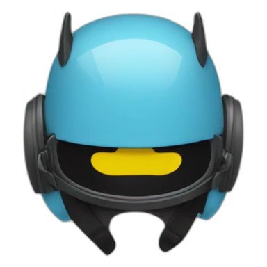 Un chauve avec un casque sticker