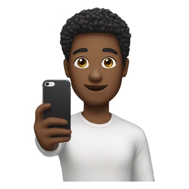 selfie with iphone sticker