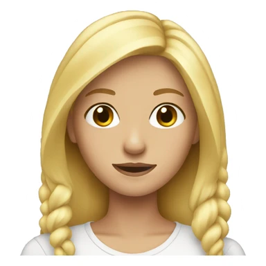 blonde teenager  sticker
