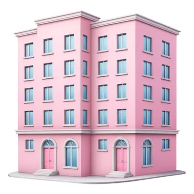 pink-apartment-building sticker