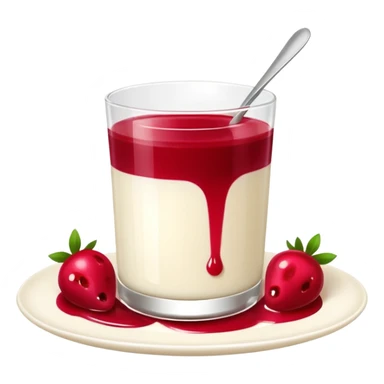 Panna cotta sticker