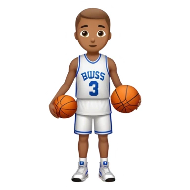 number 3 basketball jersey with BUDDIE written on back sticker