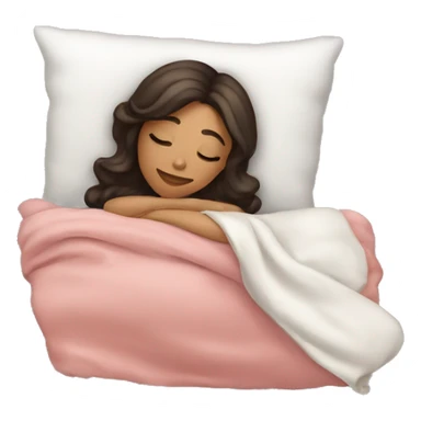 Coquette brunette girl sleeping  sticker