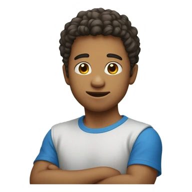 meme boy in blue shirt sticker