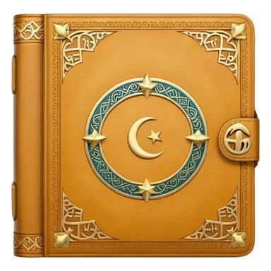 Closed Quran with the Islamic Symbol on it (moon and star) sticker