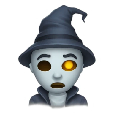 Un humain qui a peur d'un déguisement d'Halloween sticker