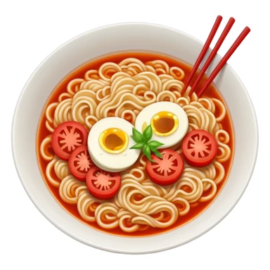 The sun's tomato ramen sticker