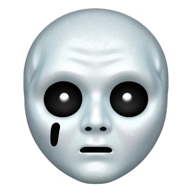 glitter white ghostface killer  sticker