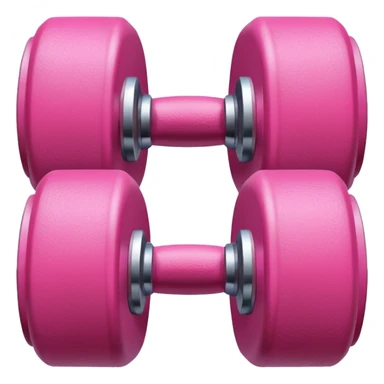 pink dumbbell sticker