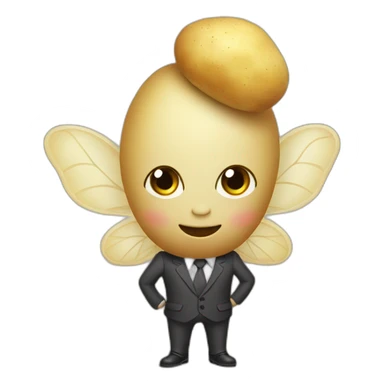 potato fairy business-suit sticker