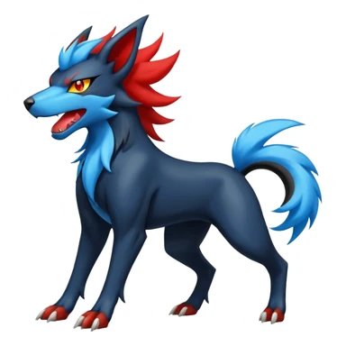 Luxray-Manectric-Houndoom-Pokémon-Fakémon-hybrid-creature sticker