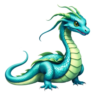 Seviper-Dragonair-hybrid, full body, sticker