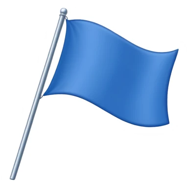 plain blue flag, no signs or symbols sticker