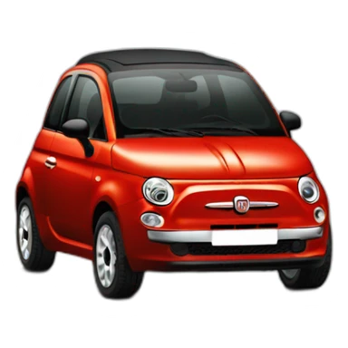 black 2010’s fiat 500 sticker