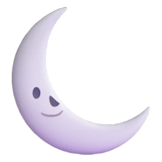 dark night sky with moon and stars sticker